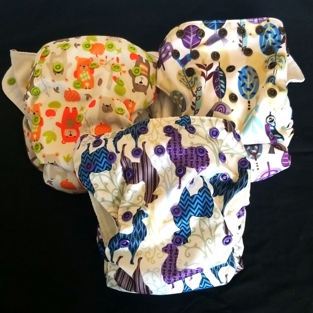 Three Blueberry Simplex AIO Diapers